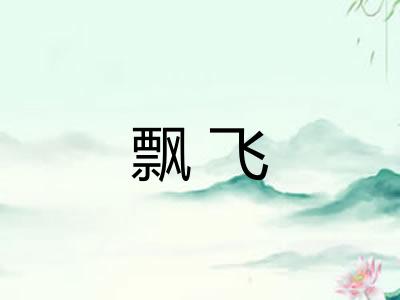 飘飞 飘飞