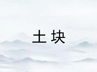 土块