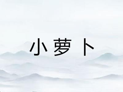 小萝卜