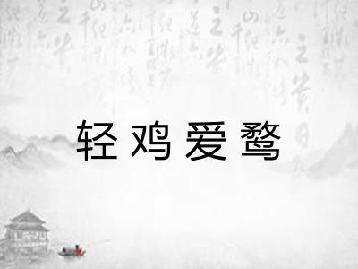 轻鸡爱鹜 轻鸡爱鹜