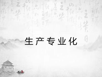 生产专业化