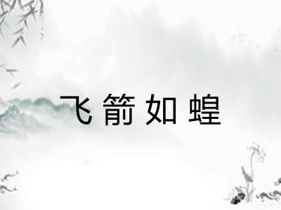 飞箭如蝗