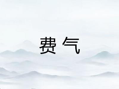 费气 费气