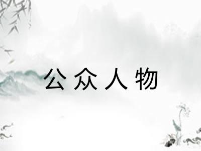 公众人物