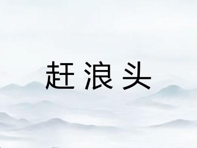 赶浪头 赶浪头