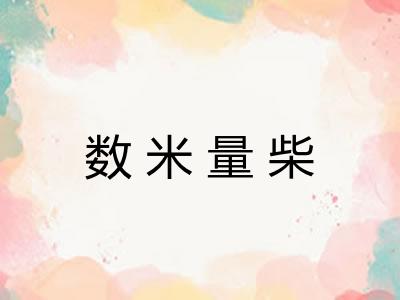 数米量柴