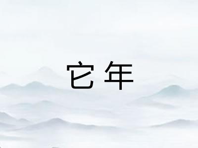 它年