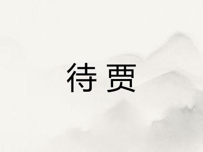 待贾
