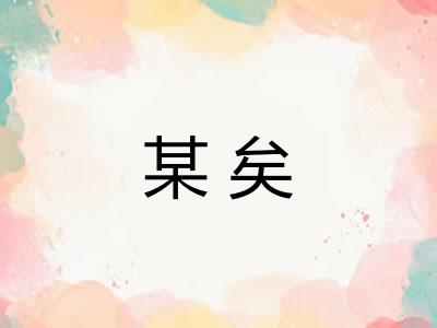 某矣