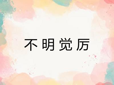 不明觉厉