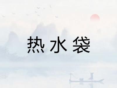 热水袋 热水袋