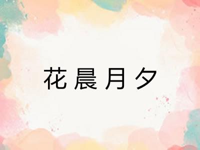 花晨月夕
