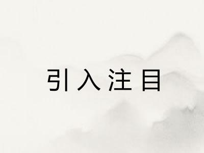 引入注目