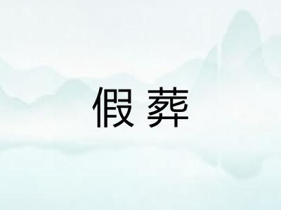 假葬