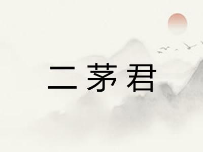 二茅君
