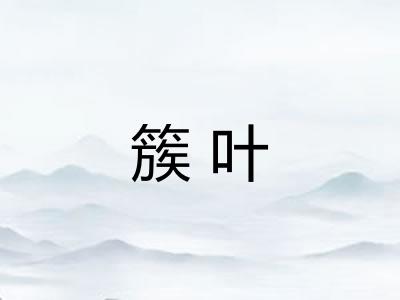 簇叶 簇叶