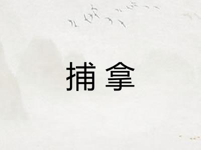 捕拿