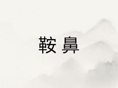 鞍鼻
