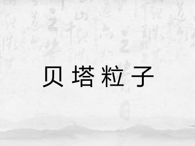 贝塔粒子