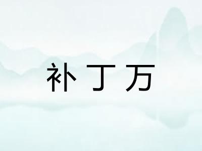 补丁万