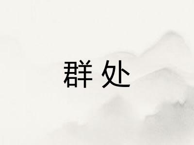 群处