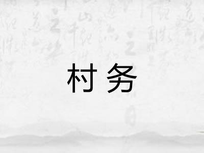 村务