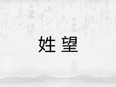 姓望