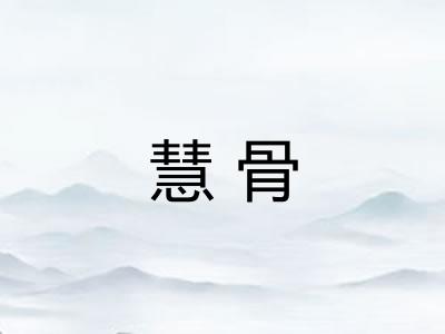 慧骨