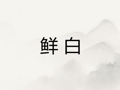 鲜白