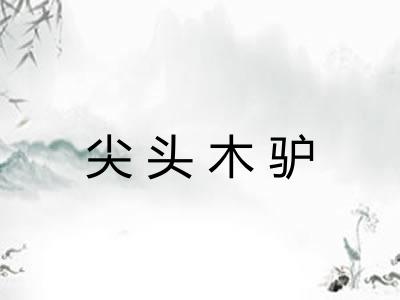 尖头木驴 尖头木驴