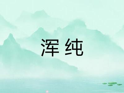 浑纯