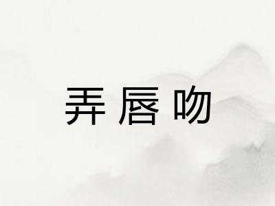 弄唇吻
