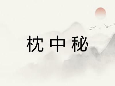 枕中秘 枕中秘