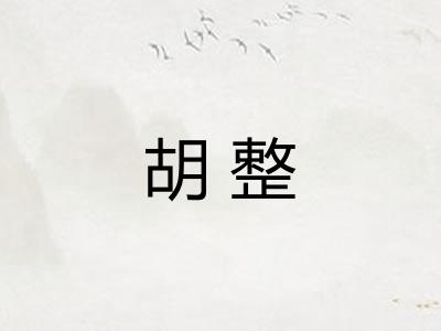 胡整