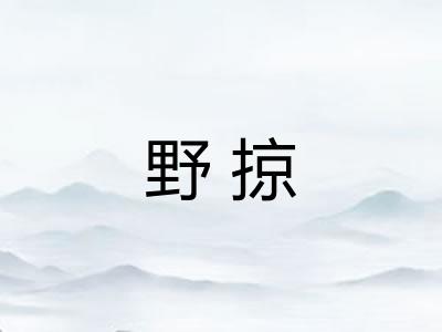 野掠 野掠