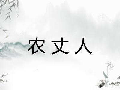 农丈人 农丈人
