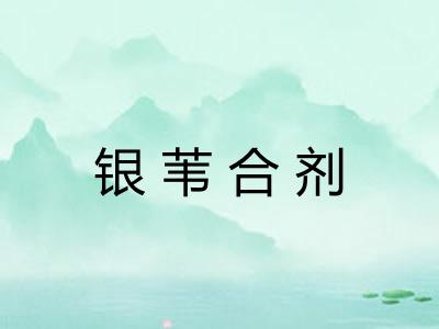 银苇合剂
