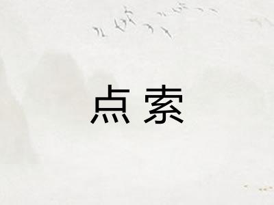 点索