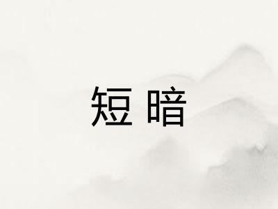 短暗