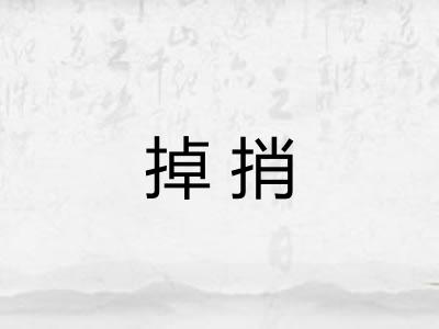 掉捎 掉捎