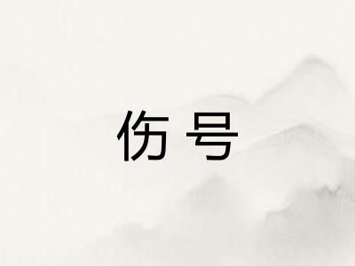 伤号