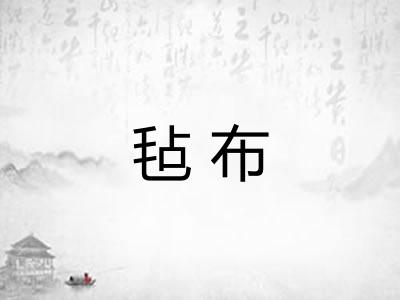 毡布