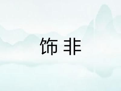 饰非 饰非