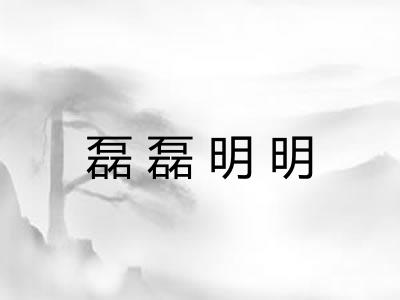 磊磊明明