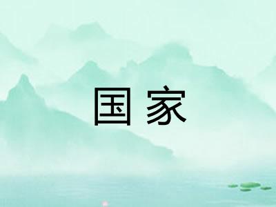 国家 国家
