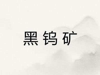 黑钨矿