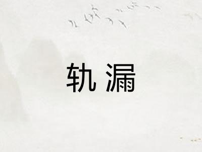轨漏