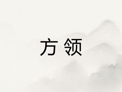 方领 方领