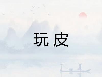 玩皮