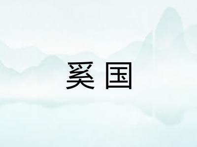 奚国